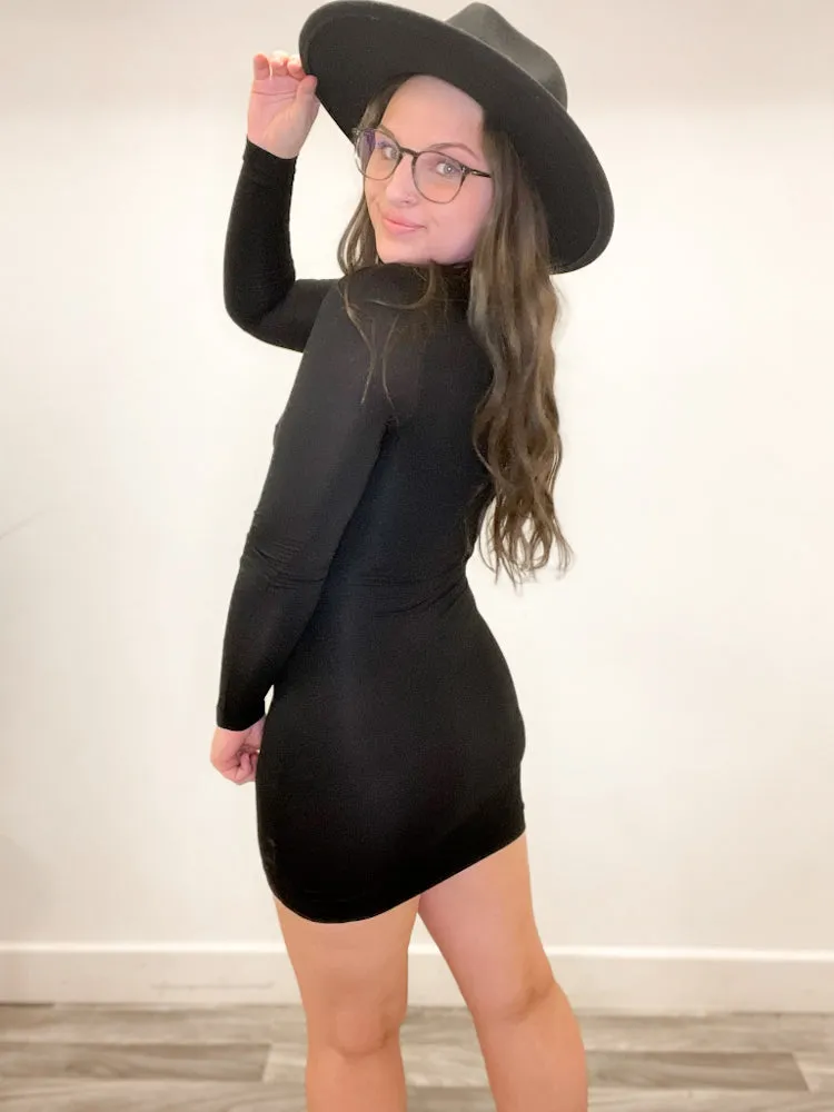 Sending Love Mini Dress in Black