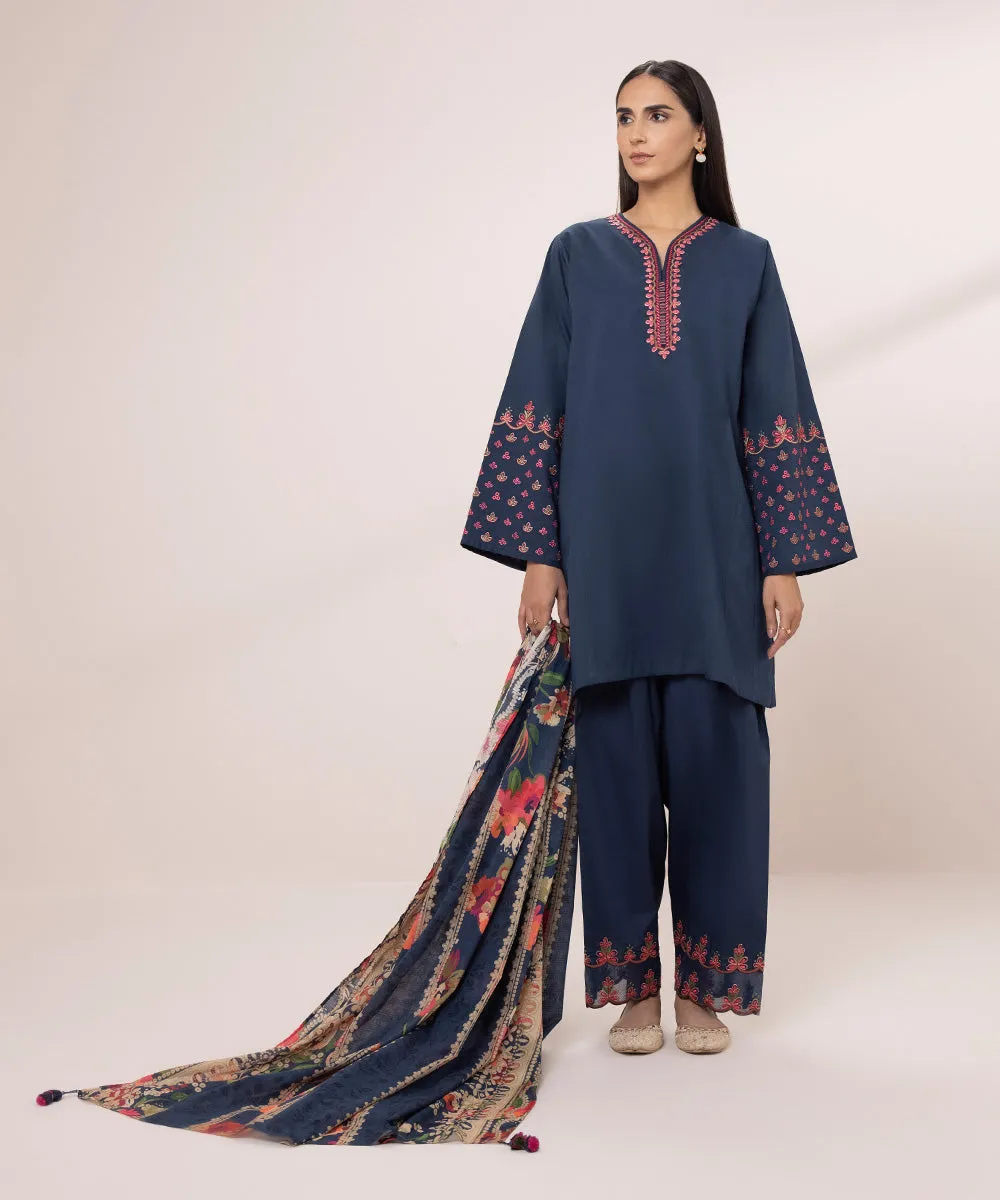 3 Piece - Embroidered Lawn Suit