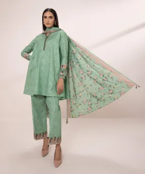 3 Piece - Embroidered Lawn Suit