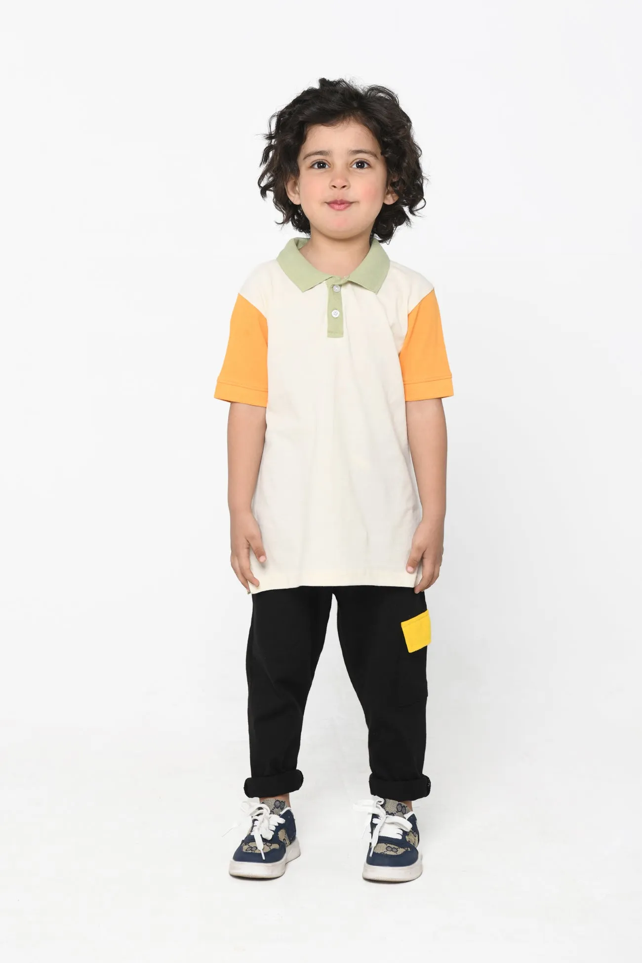 Color Block Polo Shirt