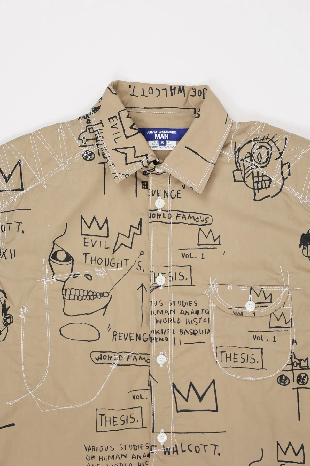 Basquiat Shirt - Beige/Black