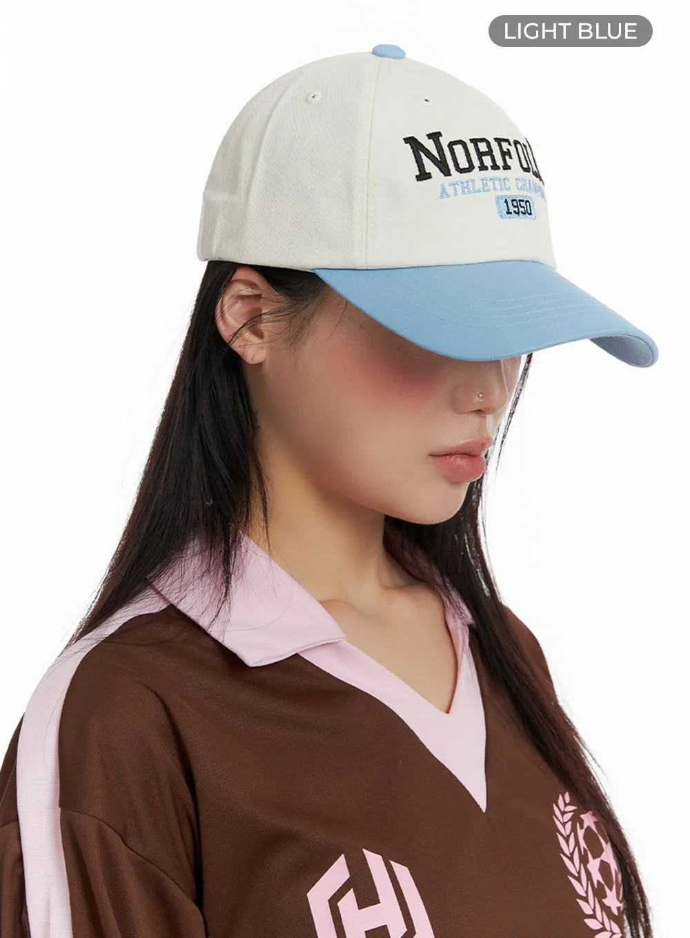 Embroidered Color Block Cap IF421