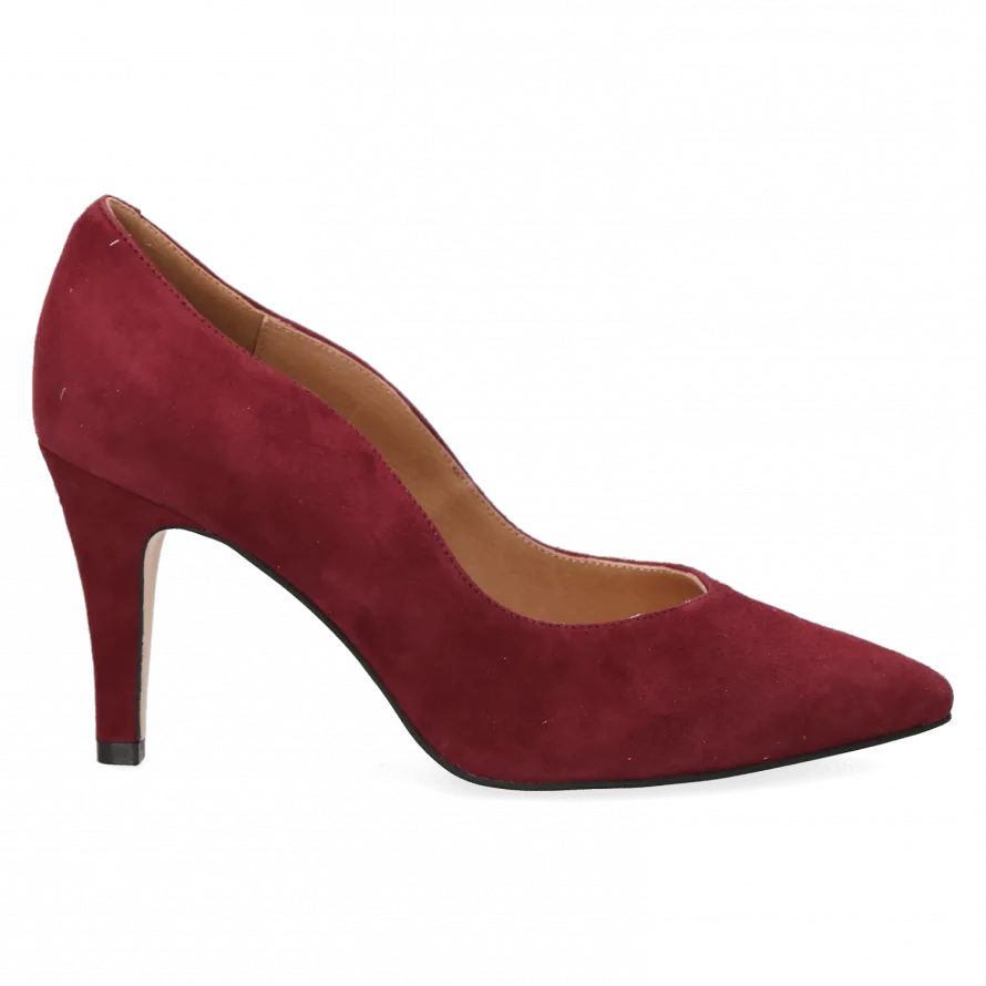 Caprice Ladies Court Suede Shoe 22403 549