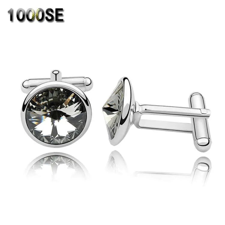 Austrian Element Sparkling Crystal Swank Cufflinks