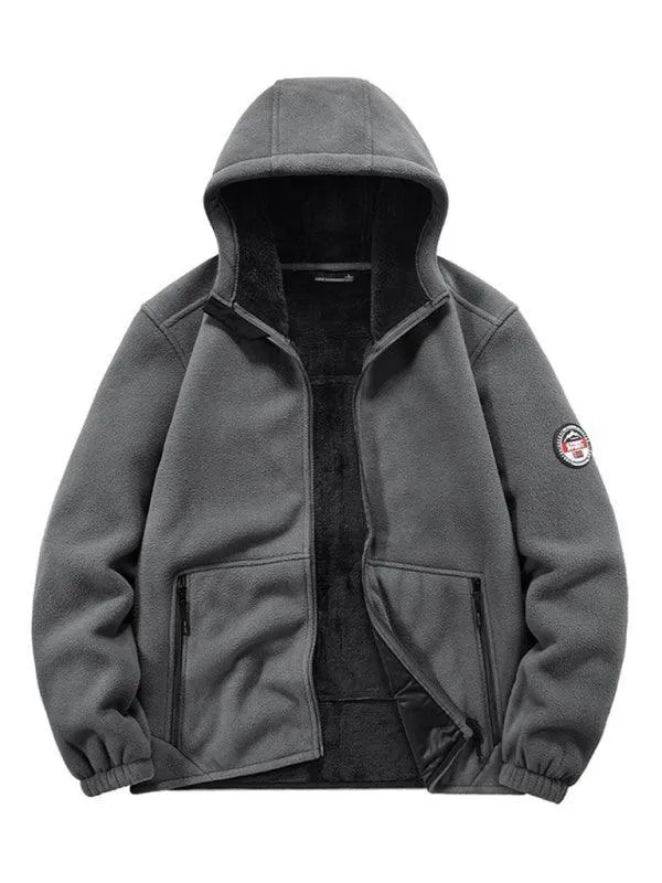 Hooded Winter Men Fleece Jacket