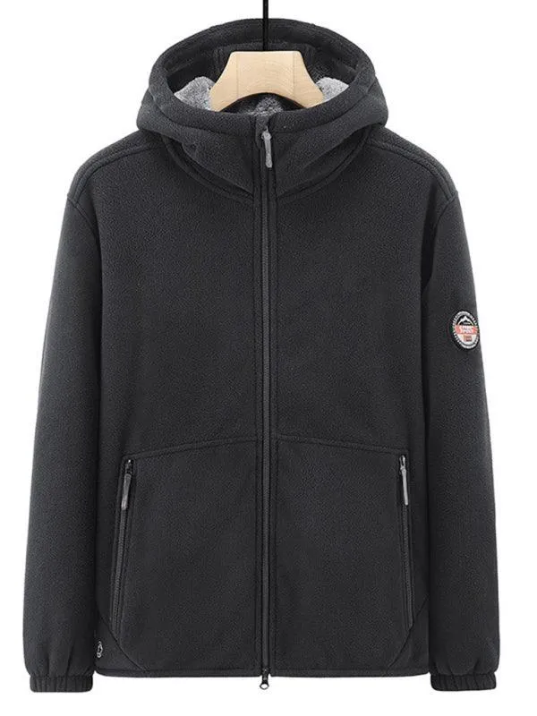 Hooded Winter Men Fleece Jacket