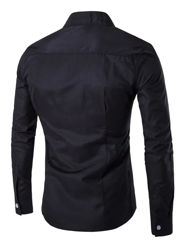 Fashion Men Casual Slim Fit Shirt