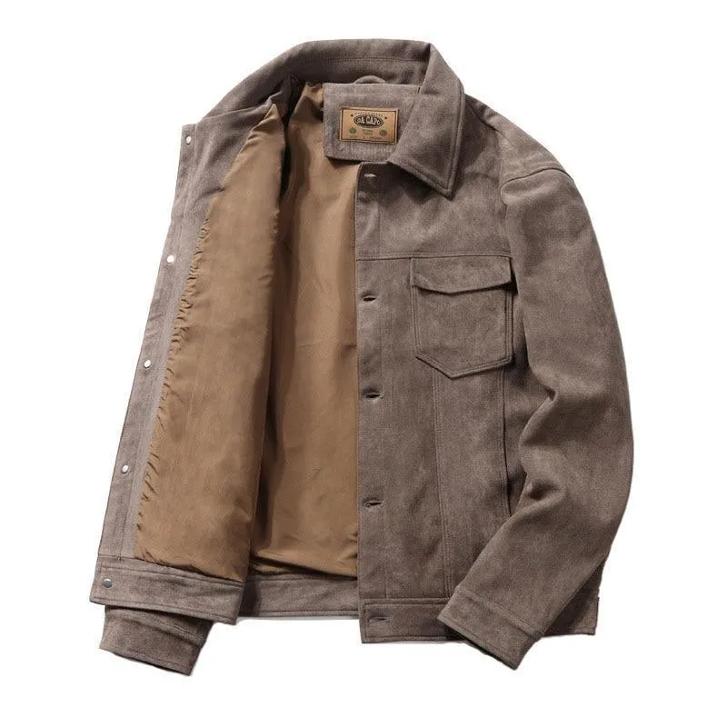 MacAnthony Suede Leather Jacket For Men