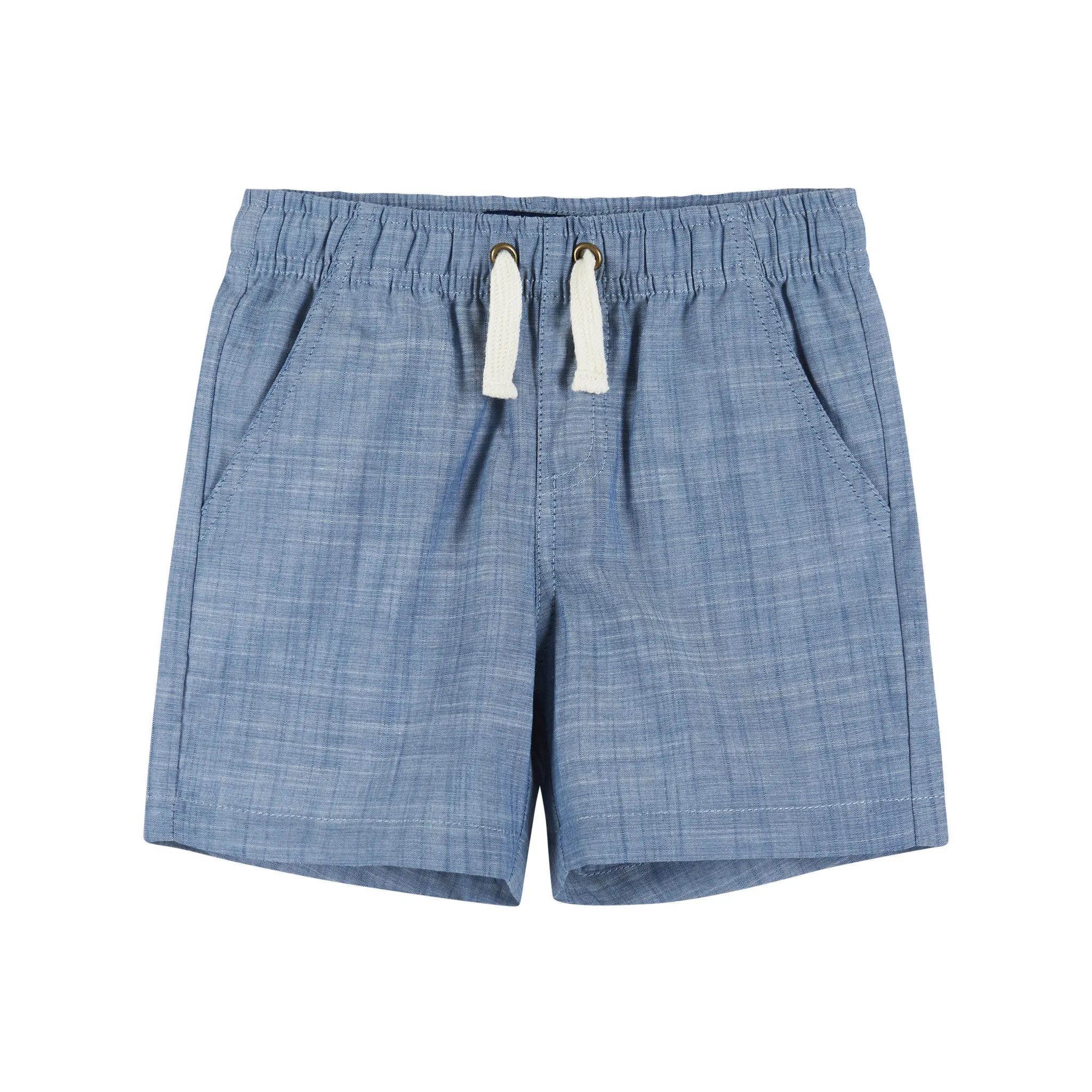 Chambray Drawstring Short