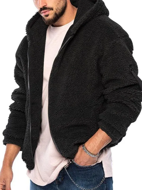 Double-Sided Hooded Men Winter Jacket