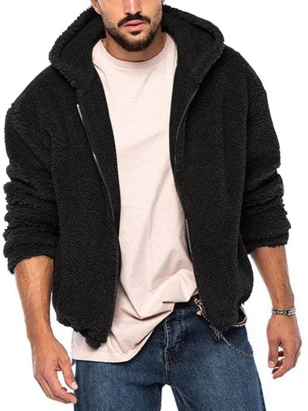 Double-Sided Hooded Men Winter Jacket