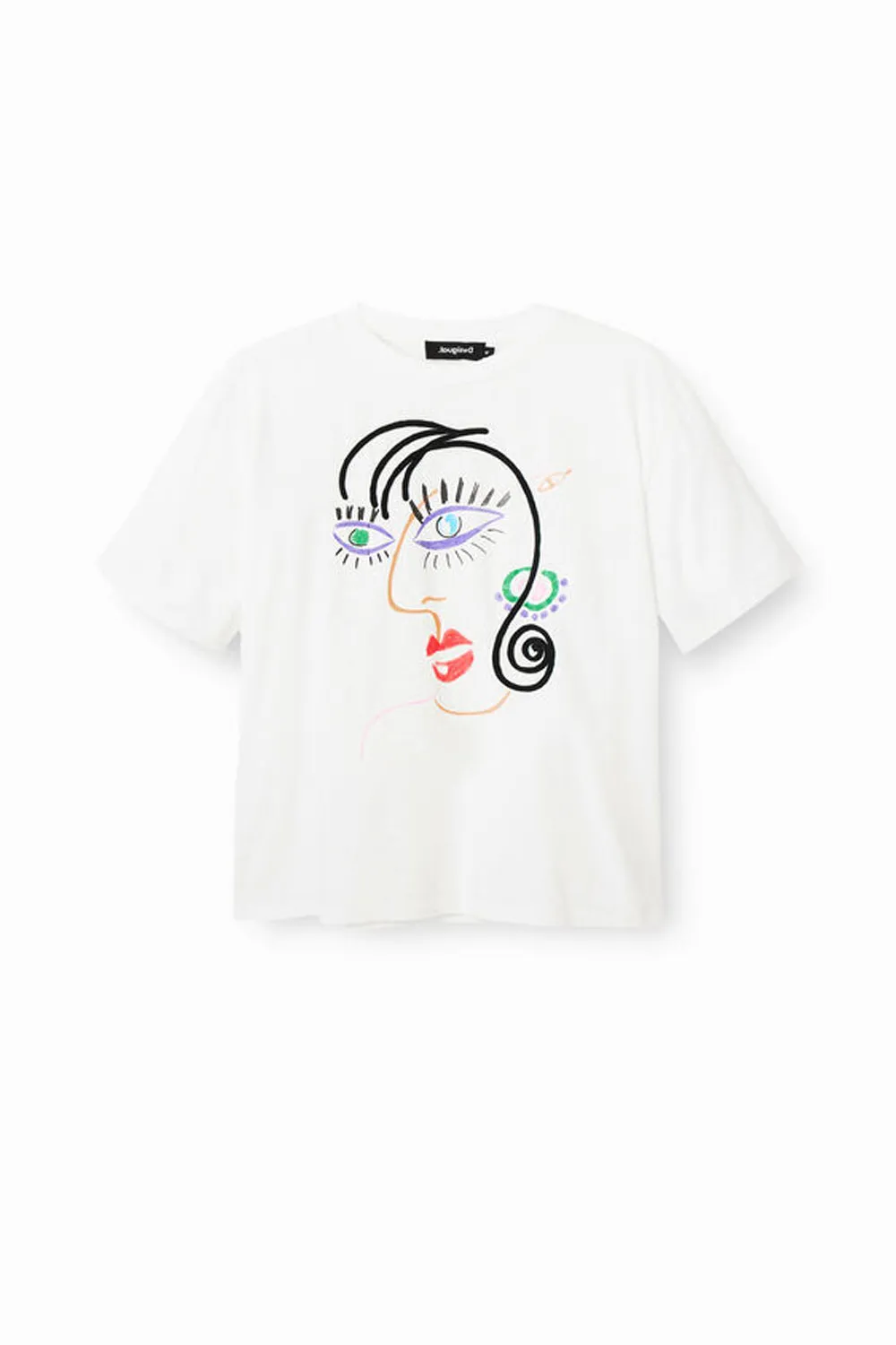 DESIGUAL FACE  SHORT SLEEVED T-SHIRT