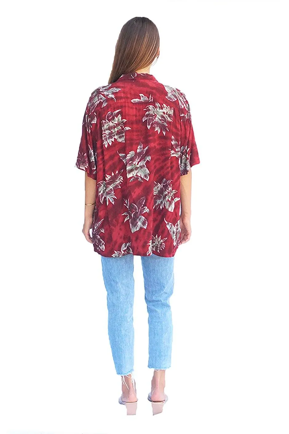 Hawaiian Kai Shirt // Red Hot Tie Dye