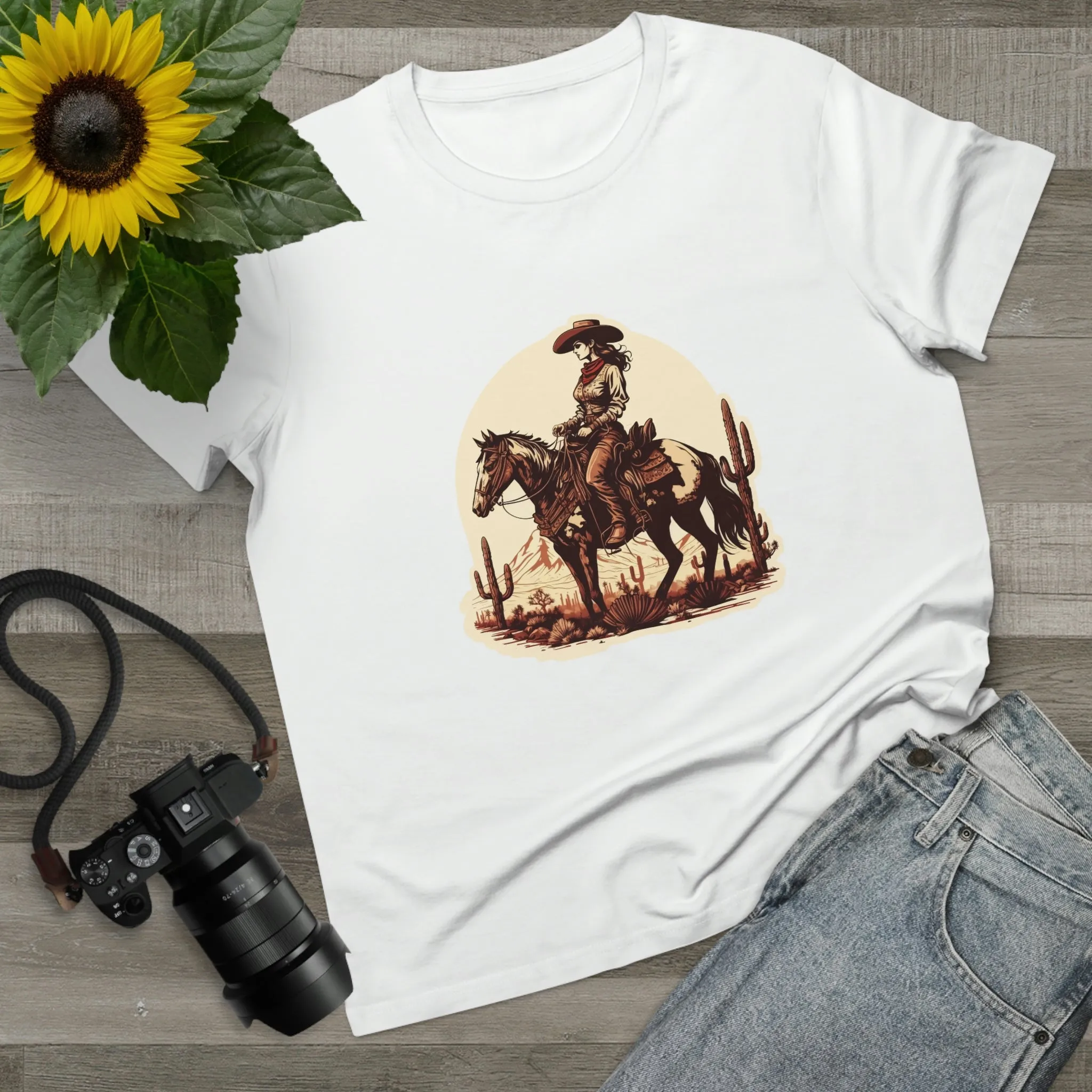 Women’s Western Cowgirl crew neck t-shirt