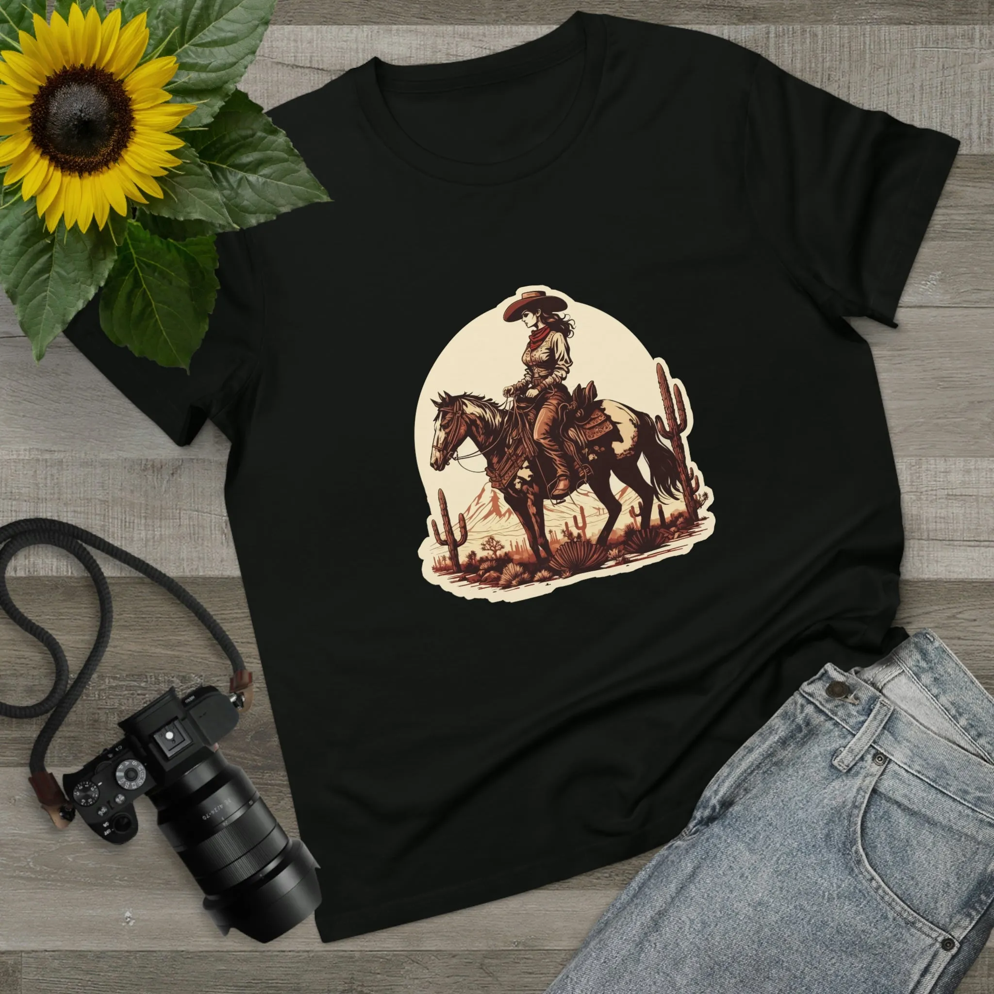 Women’s Western Cowgirl crew neck t-shirt