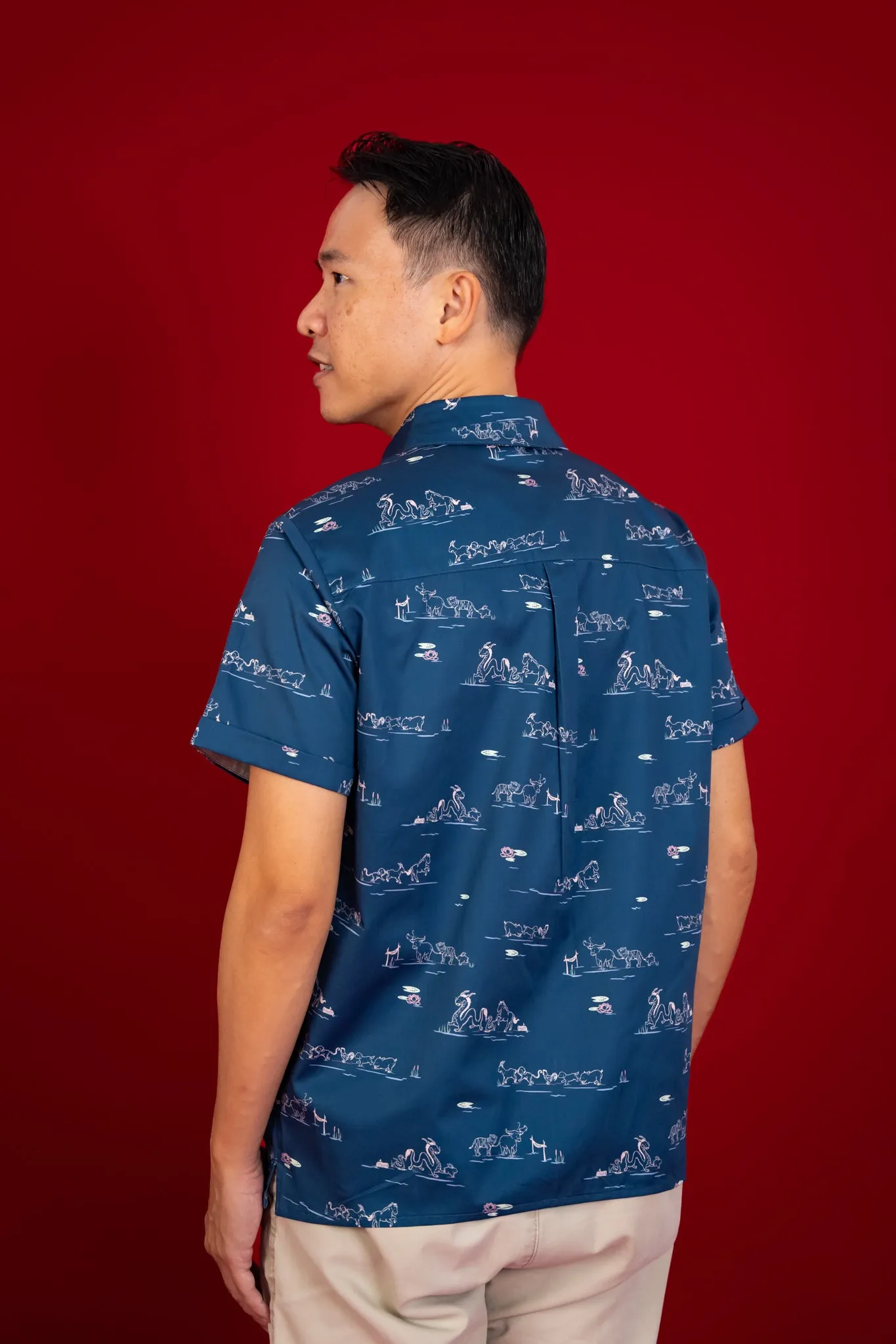 Men's Shirt - Blue Zodiac Race