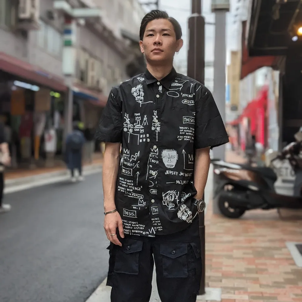 JUNYA WATANABE MAN - Short Sleeve Shirt - Jean-Michel Basquiat - WK-B030-051