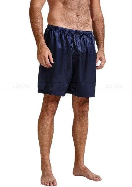 Off Track Men Silk Pajama Shorts