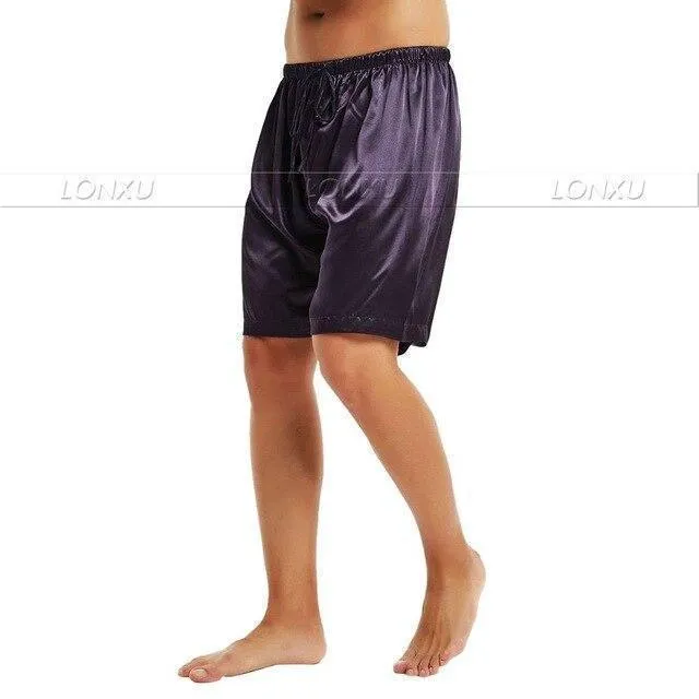 Off Track Men Silk Pajama Shorts