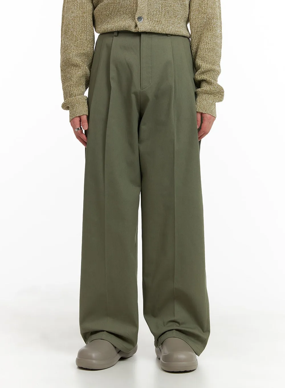 Men's Wide Fit Cotton Trousers IA401