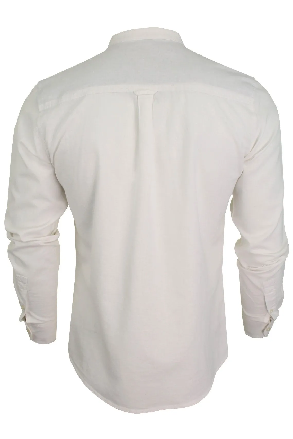 Xact Long Sleeved Linen Grandad Nehru Shirt