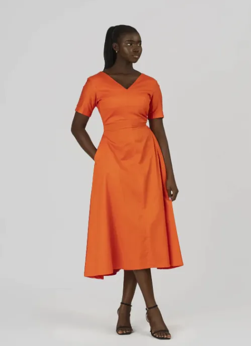 Amira dress II Midi dress with pockets