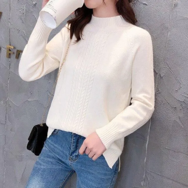 Aligned Women Turtleneck Sweater