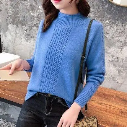 Aligned Women Turtleneck Sweater