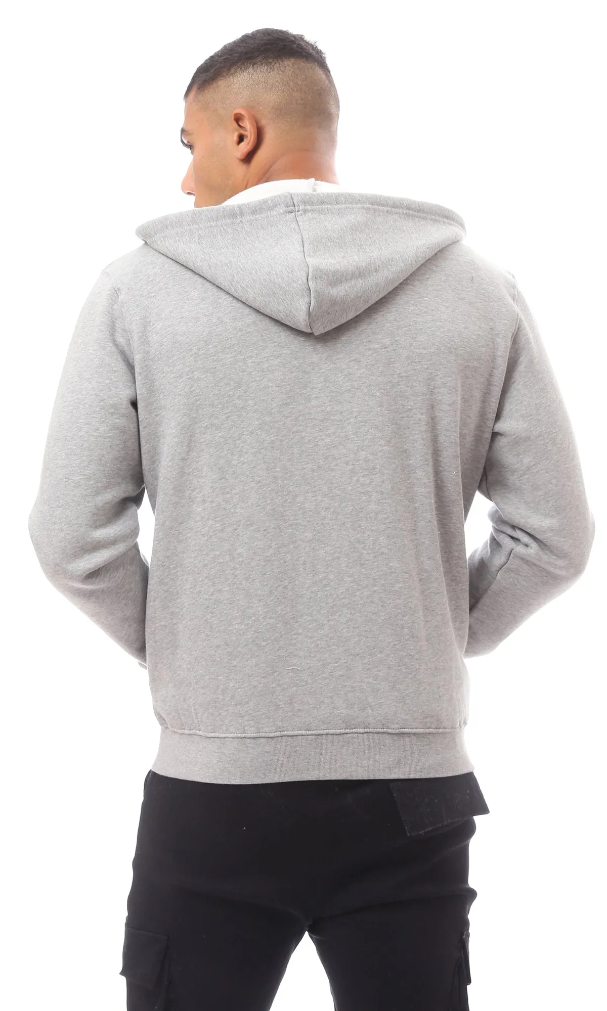 O172377 Heather Grey Long Sleeve Sweat Shirt