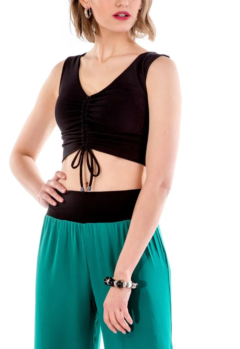 Crop Top with Center Gathering