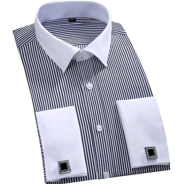 Striped Dress Shirt For Men