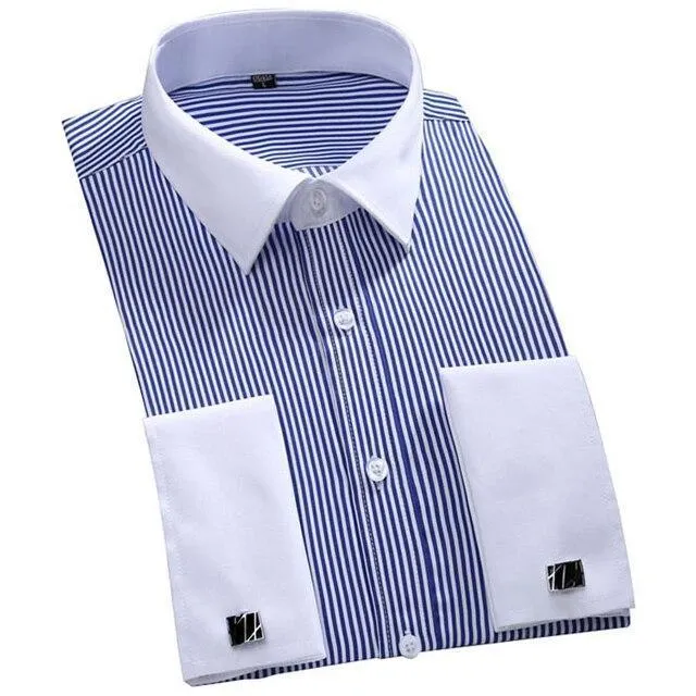 Striped Dress Shirt For Men