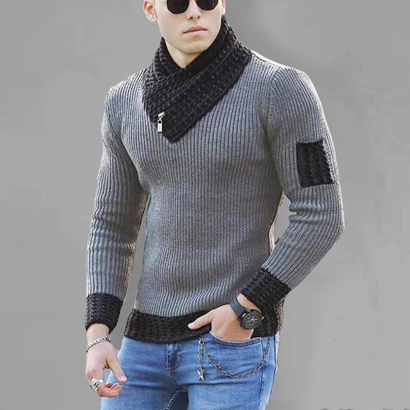 Plus Size Turtleneck Sweater Pullover Men