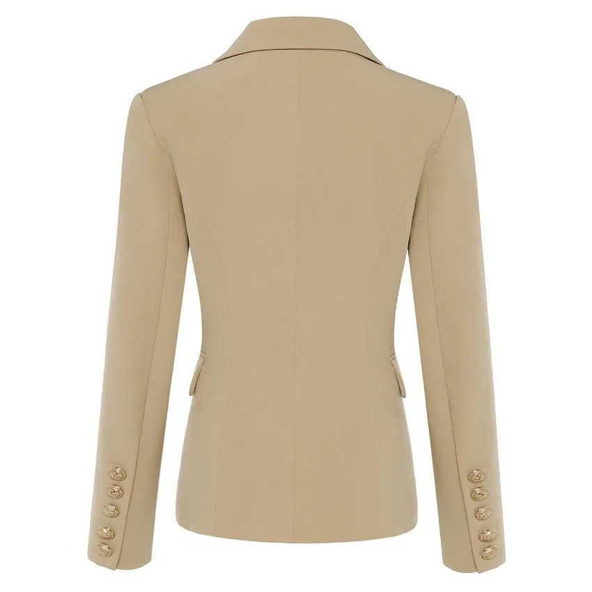 On Duty Khaki Blazer Women - Casual - Plain-Solid