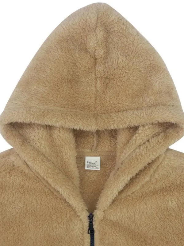 Hooded Fleece Men Winter Jacket