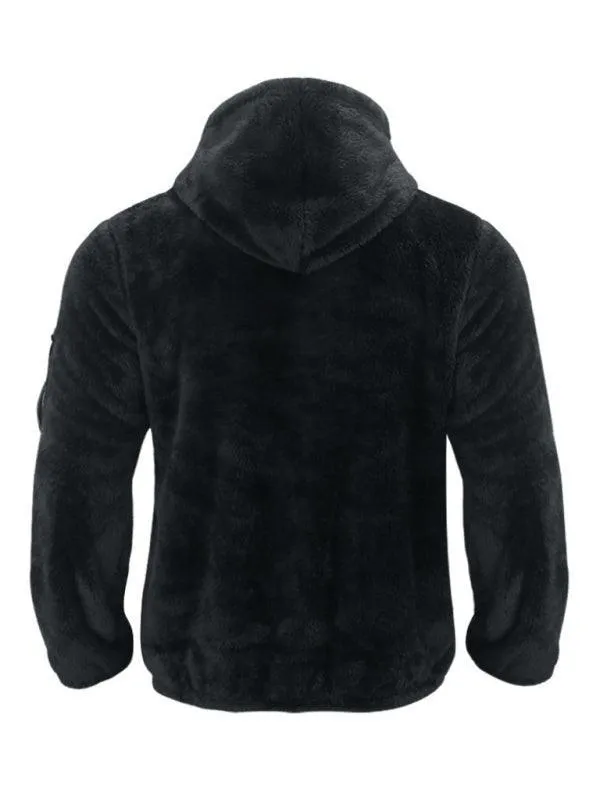 Hooded Fleece Men Winter Jacket