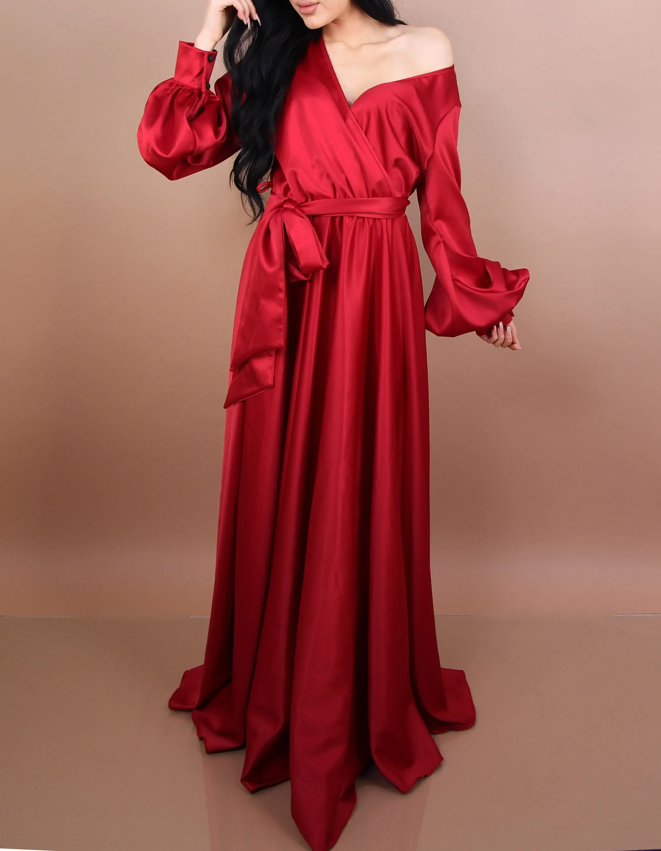 RED - 'DREAM' Satin Gown