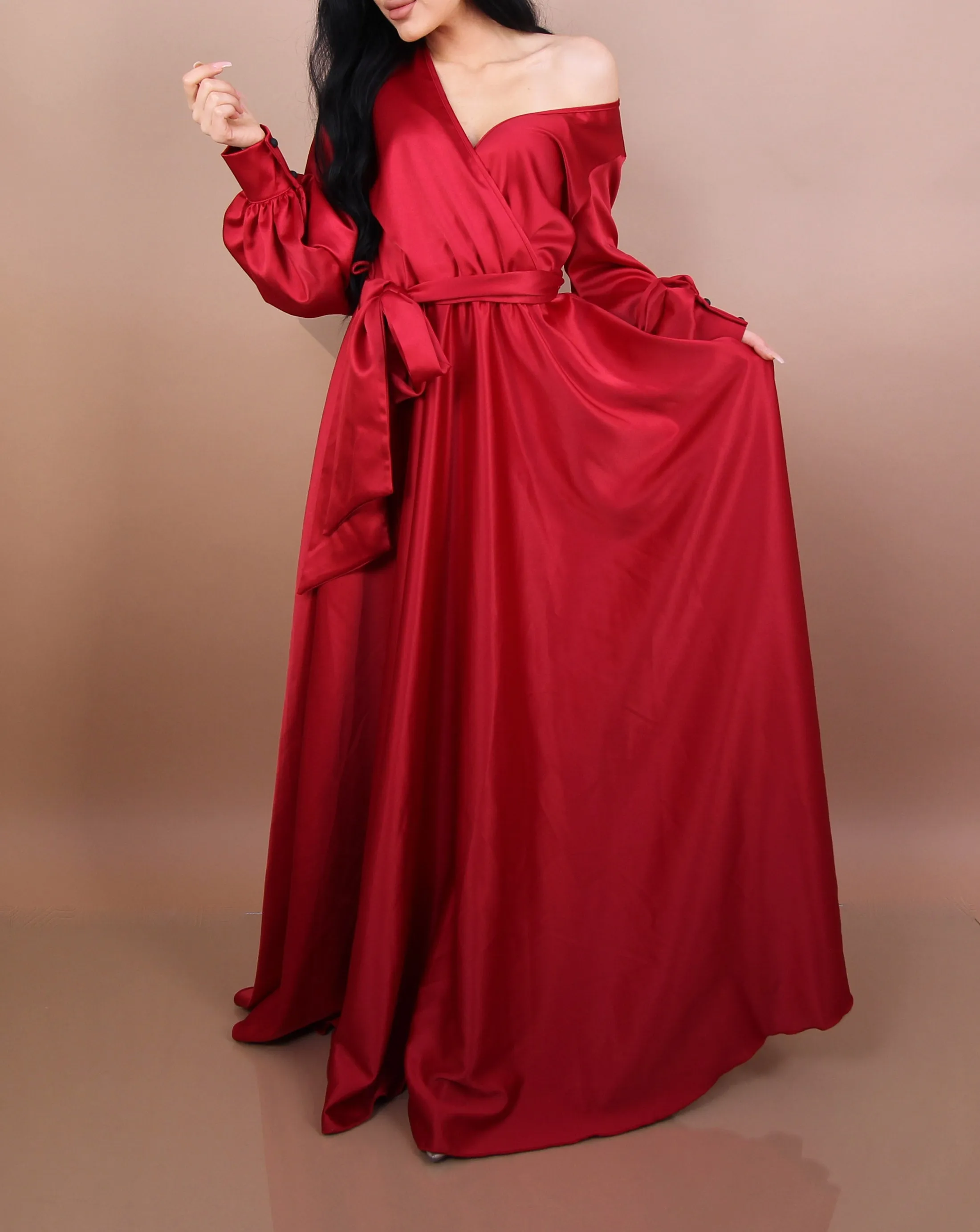 RED - 'DREAM' Satin Gown