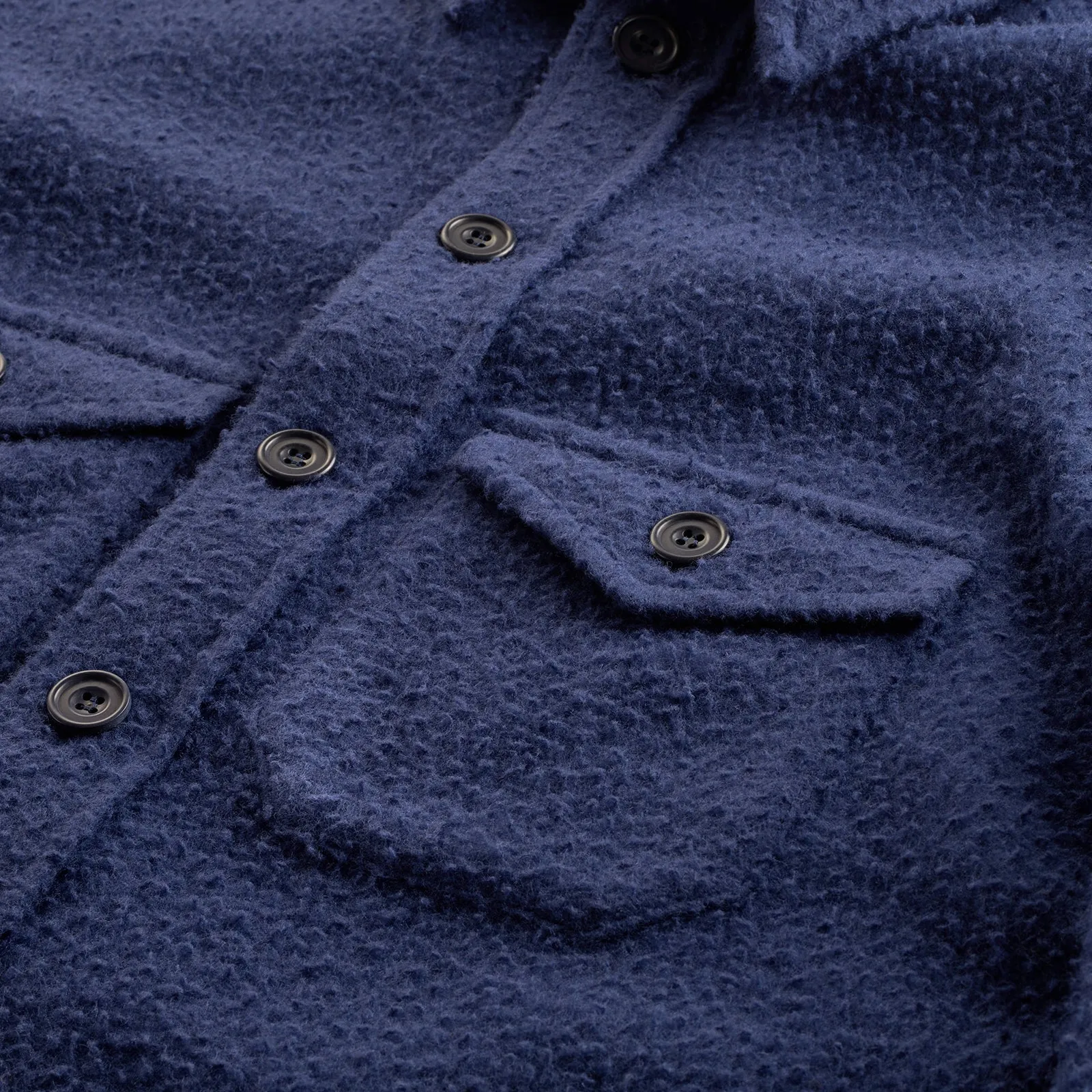 Florence Blue Casentino Wool Overshirt