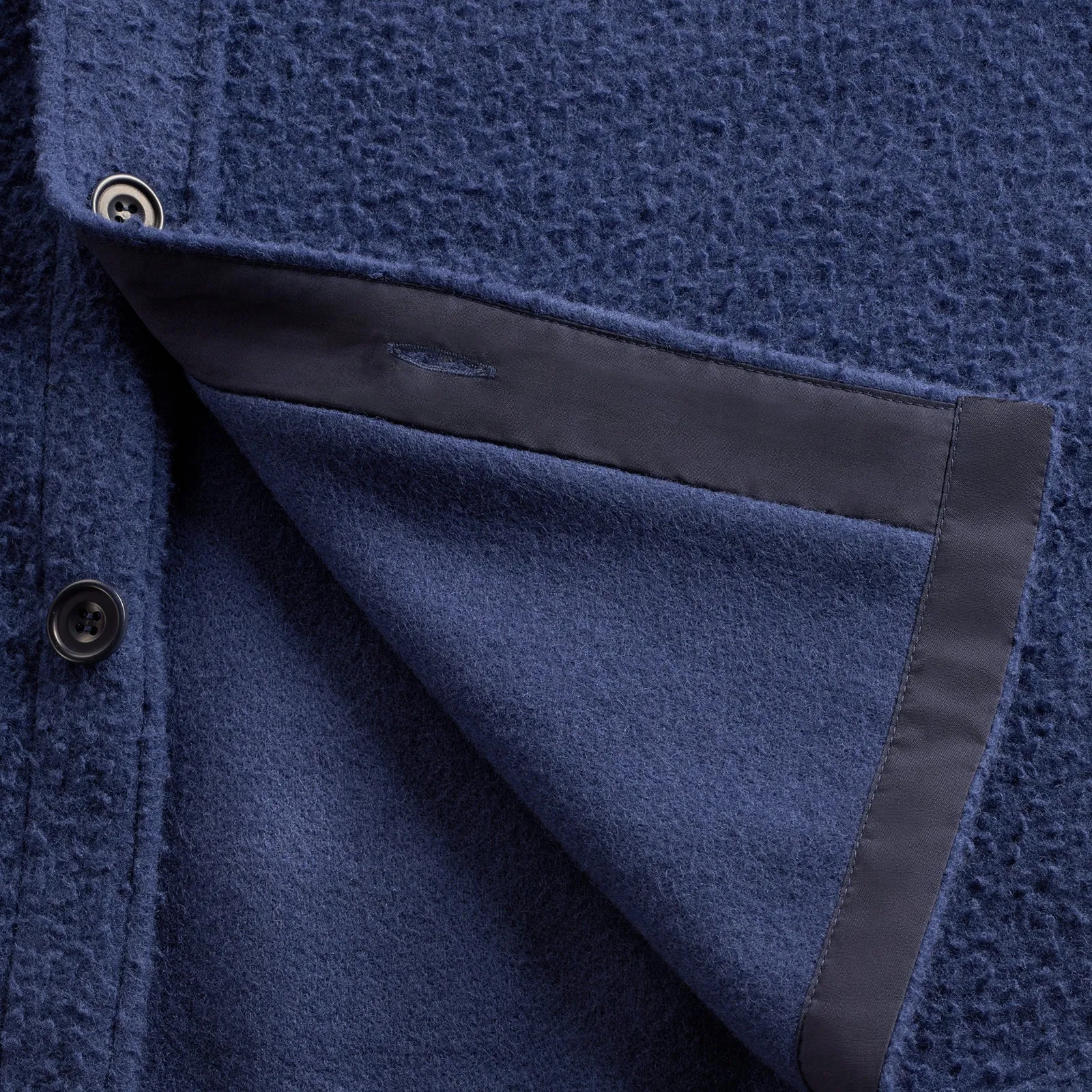 Florence Blue Casentino Wool Overshirt