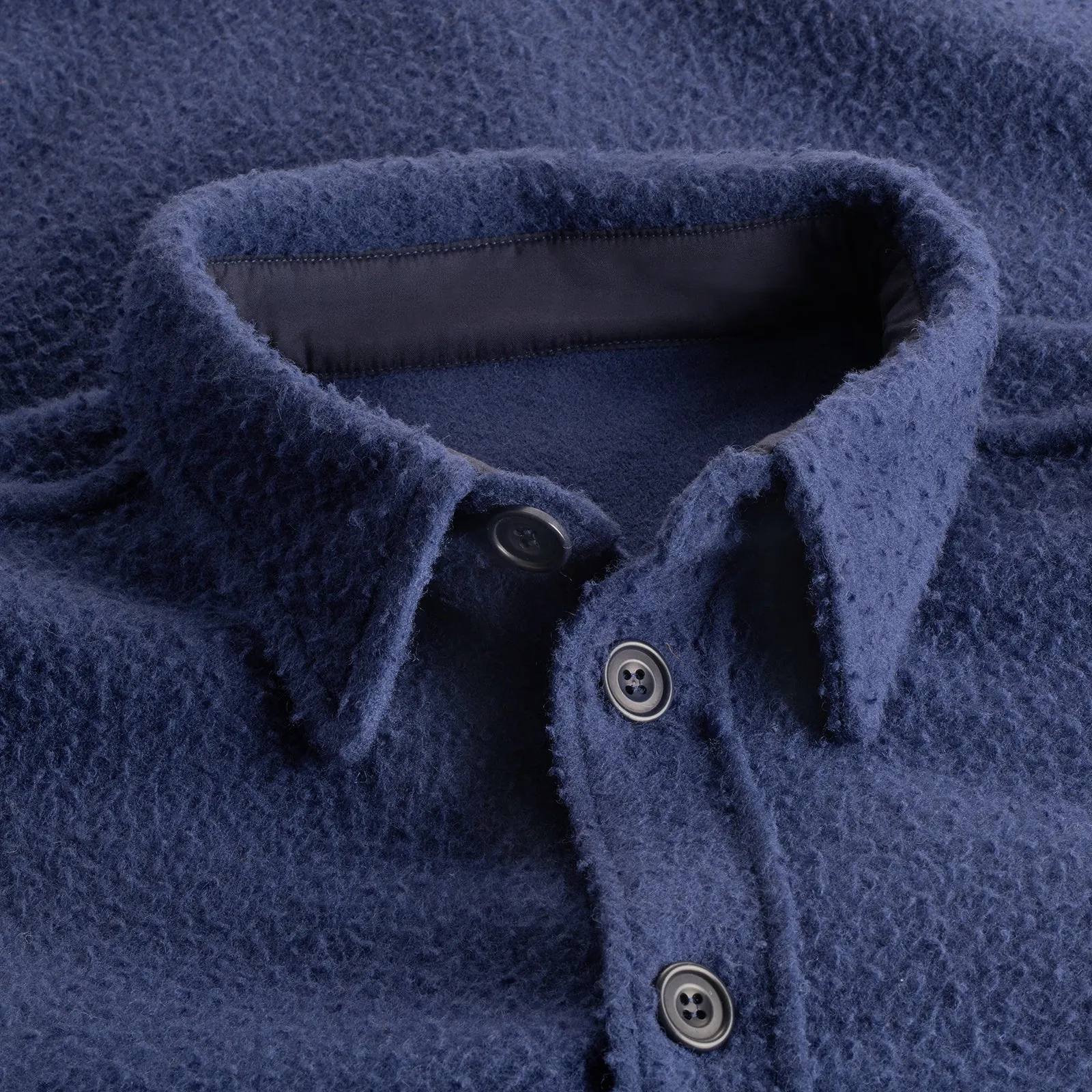 Florence Blue Casentino Wool Overshirt