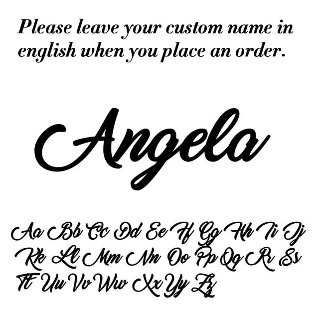 Shop i Style Custom Name Necklace Personalized Steel Color Stainless Steel Necklaces For Women Men