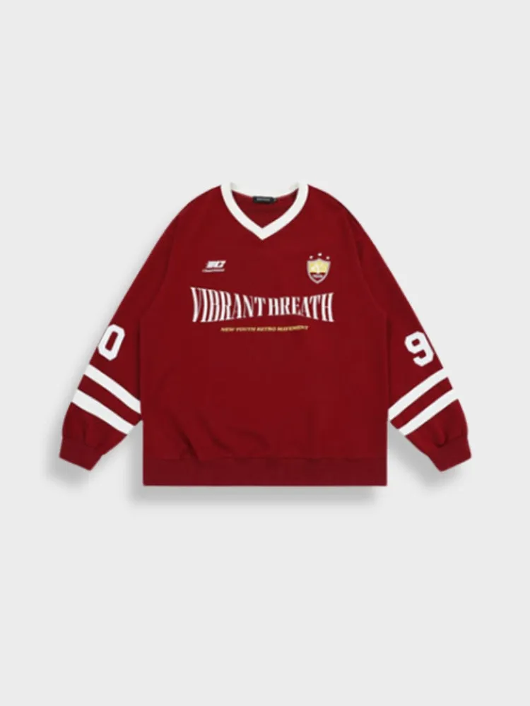 Vibrant Breath Vintage Hockey Shirt